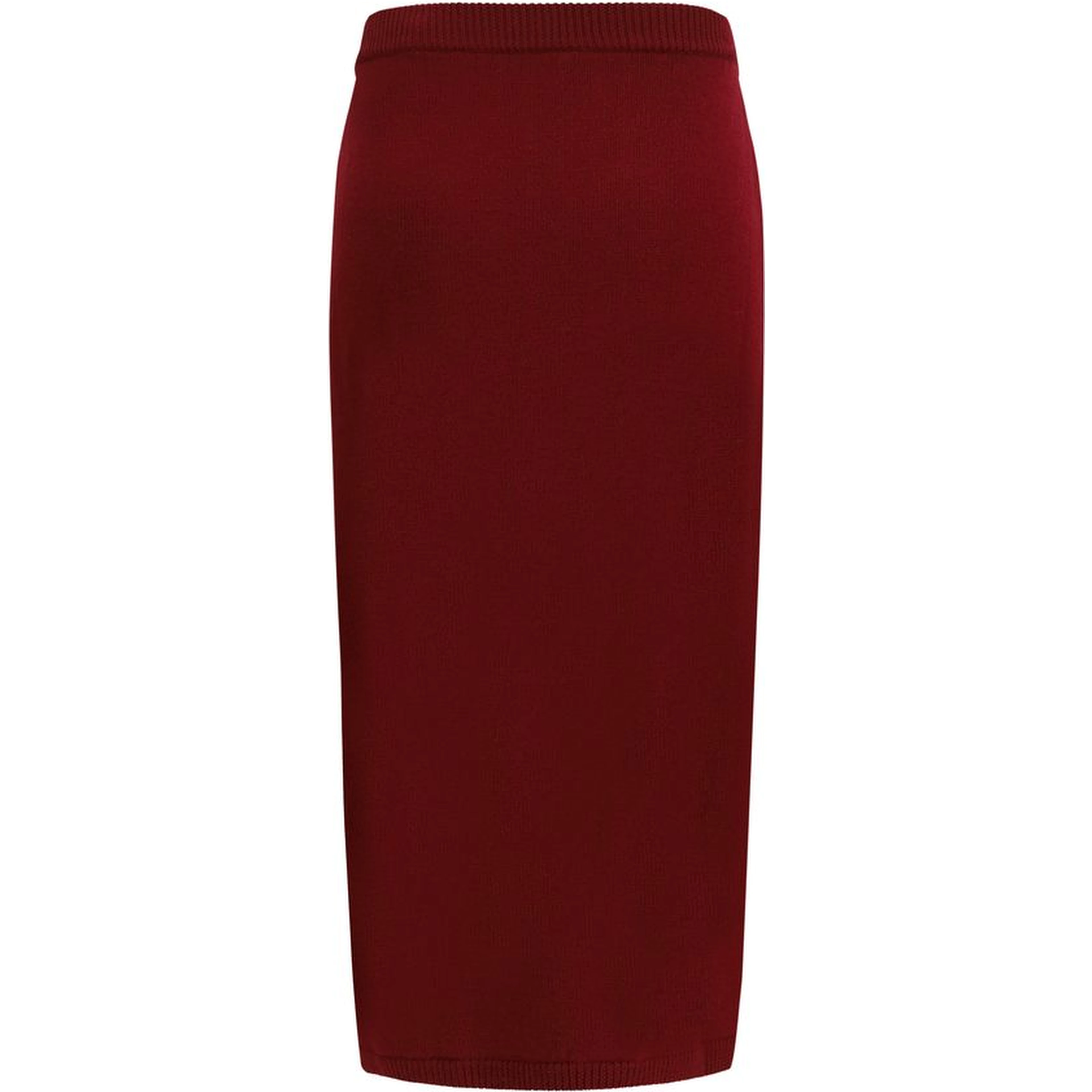Bordeaux Wool Oves Aries Midi Skirt