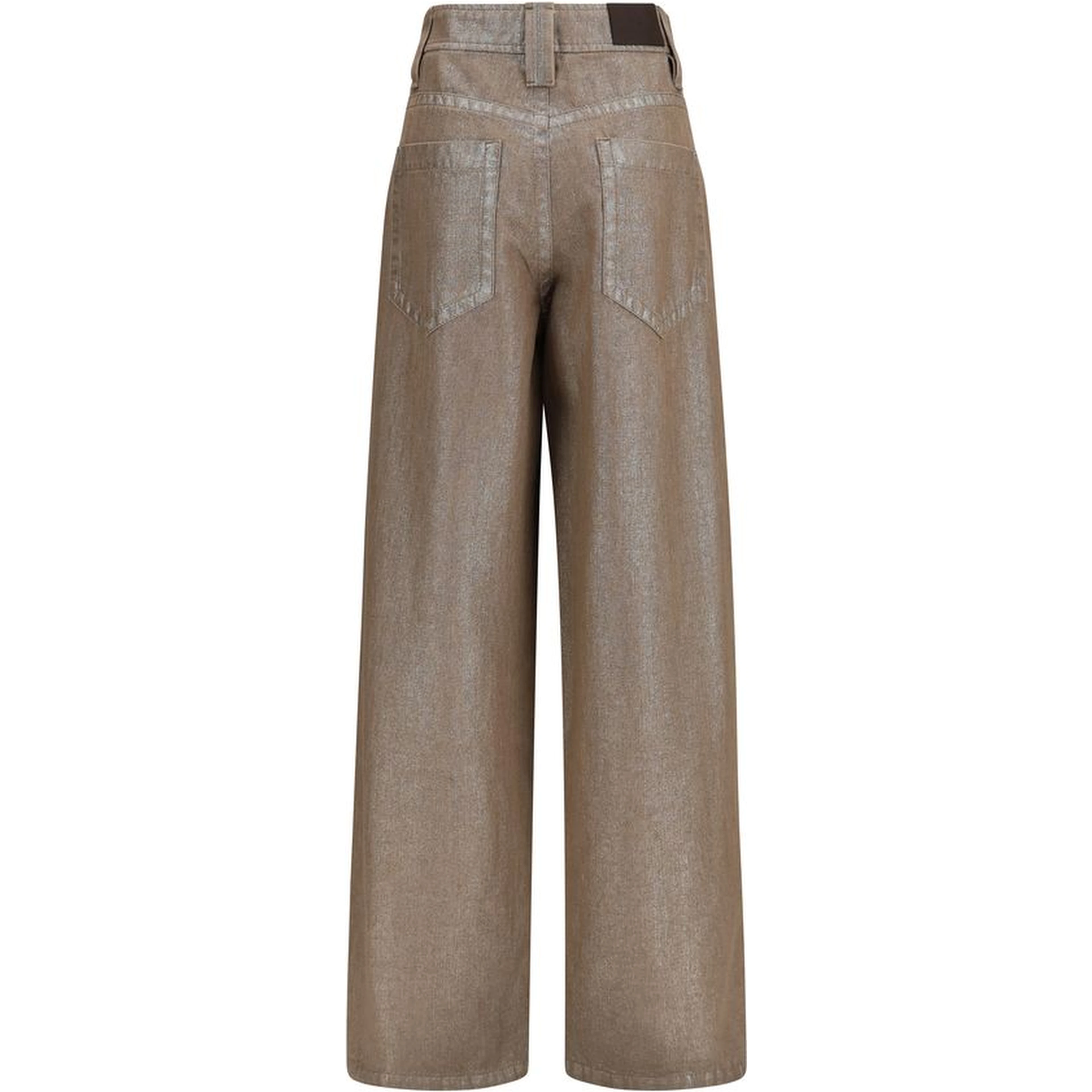 Beige Cotton Jeans Denim
