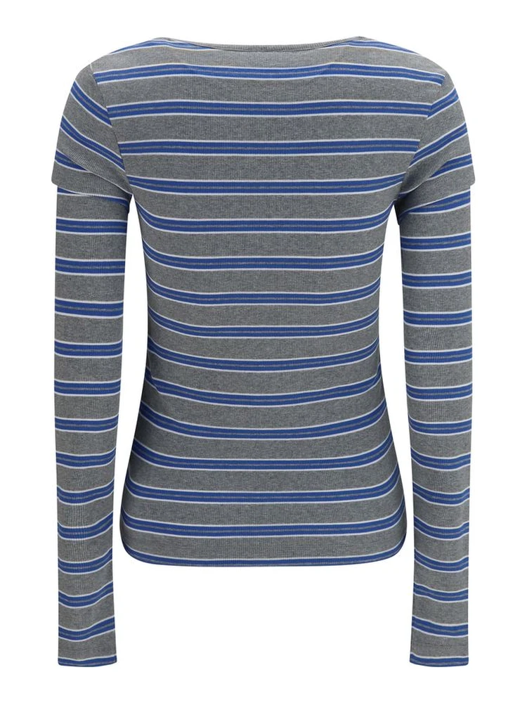 Gray Cotton Long Sleeve T-Shirt alternative