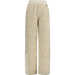 Beige Polyester Joggers (Workout Pants)