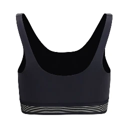 Black Polyester Sport Bra
