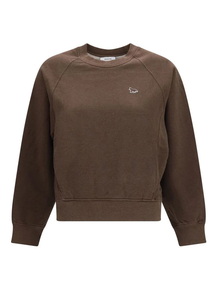 Brown Cotton Sweatshirt