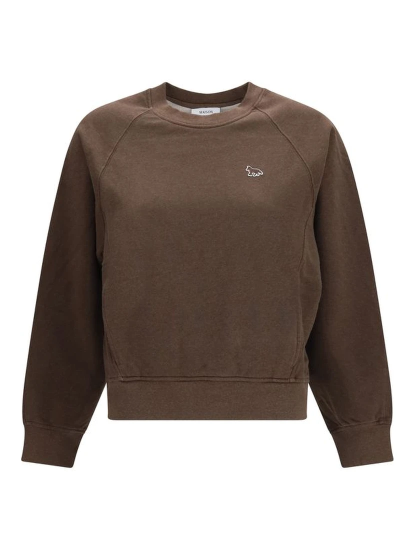 Brown Cotton Sweatshirt