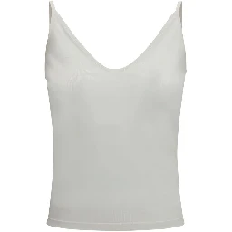 White Silk Tank Tops