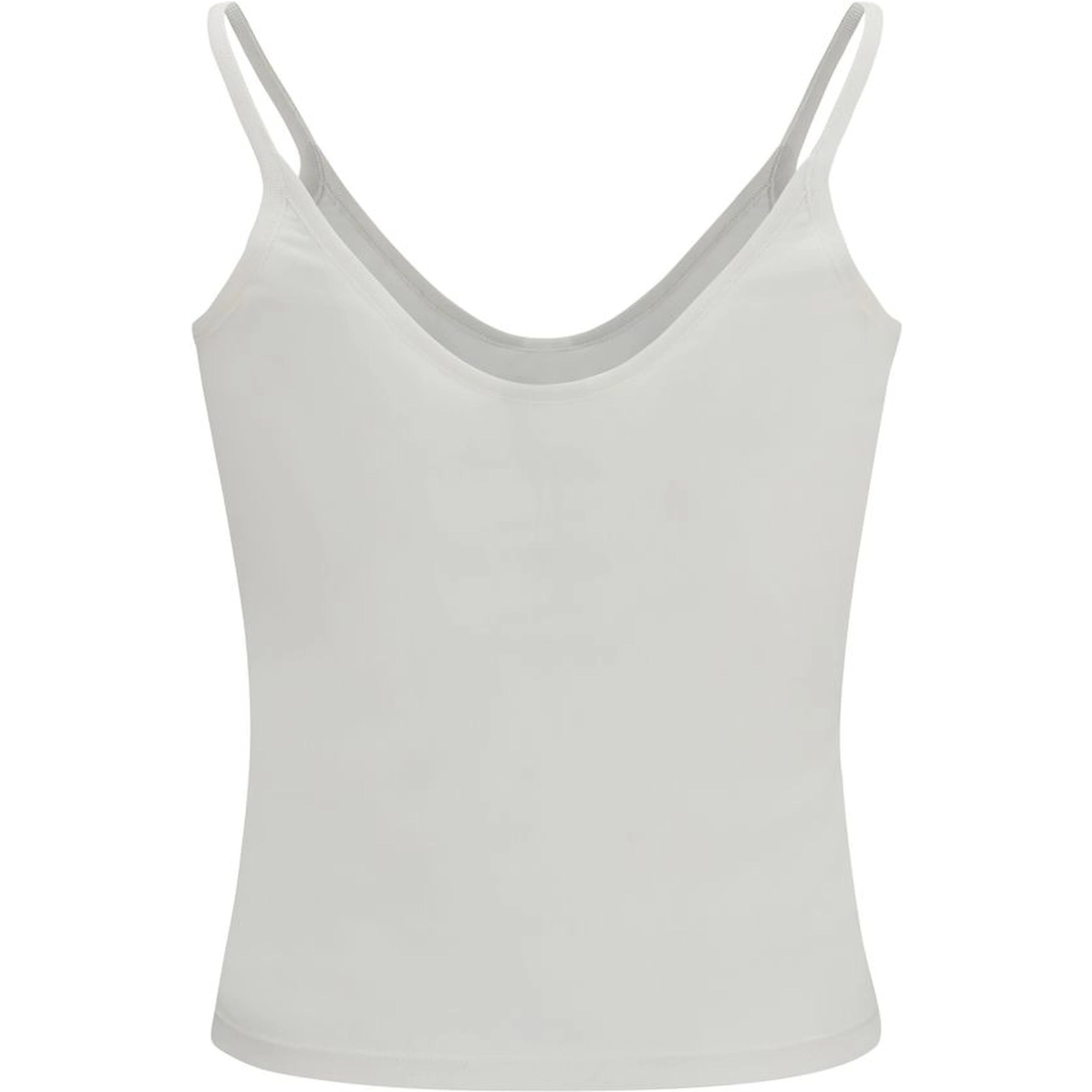 White Silk Tank Tops