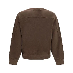 Brown Cotton Sweatshirt