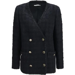 Black Cotton Full-Length Jacket