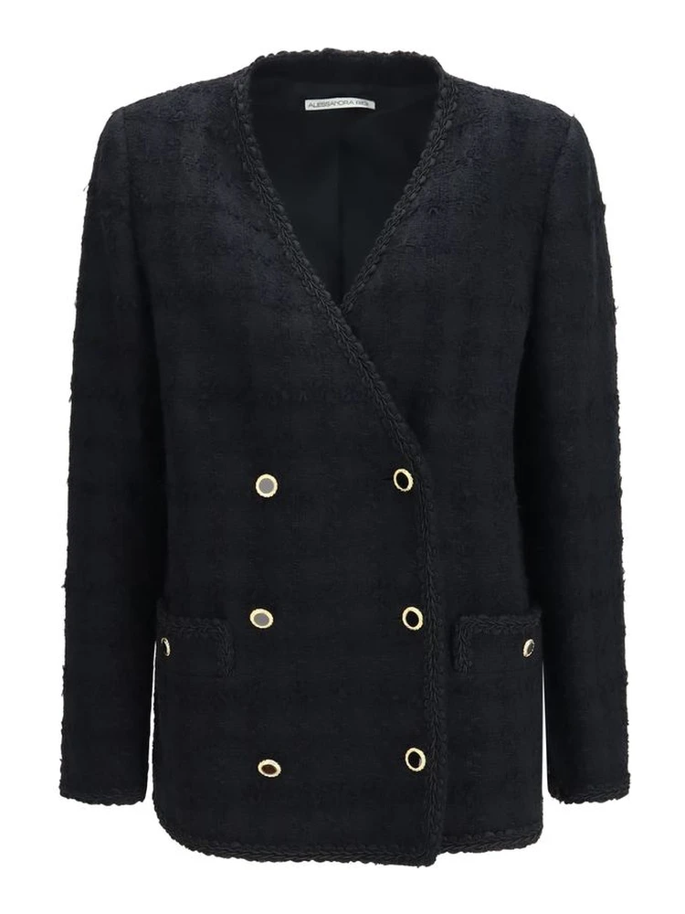 Black Cotton Full-Length Jacket