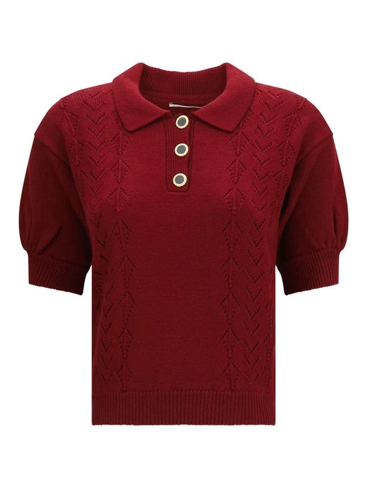 Bordeaux Wool Oves Aries Shortsleeve Shirt