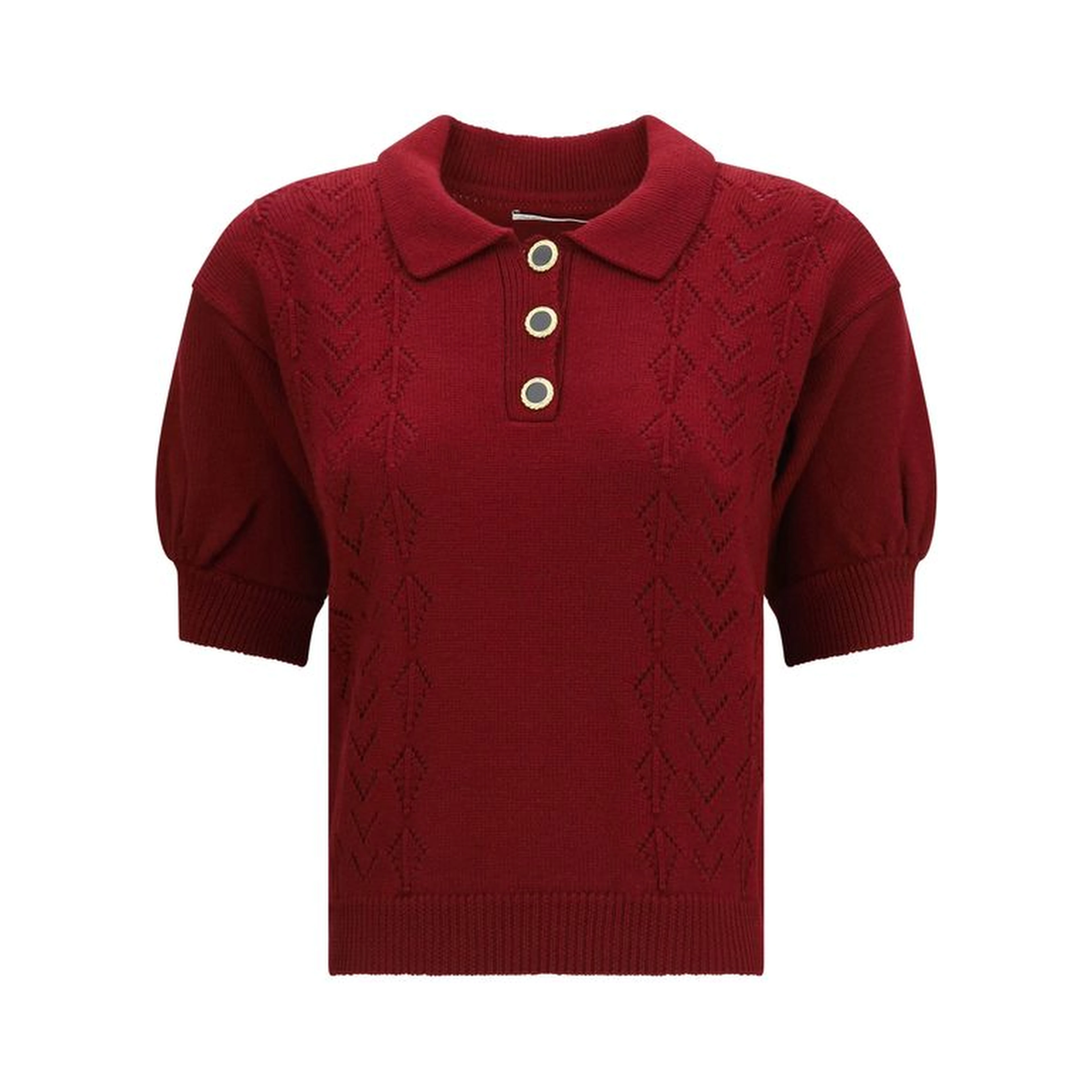Bordeaux Wool Oves Aries Shortsleeve Shirt