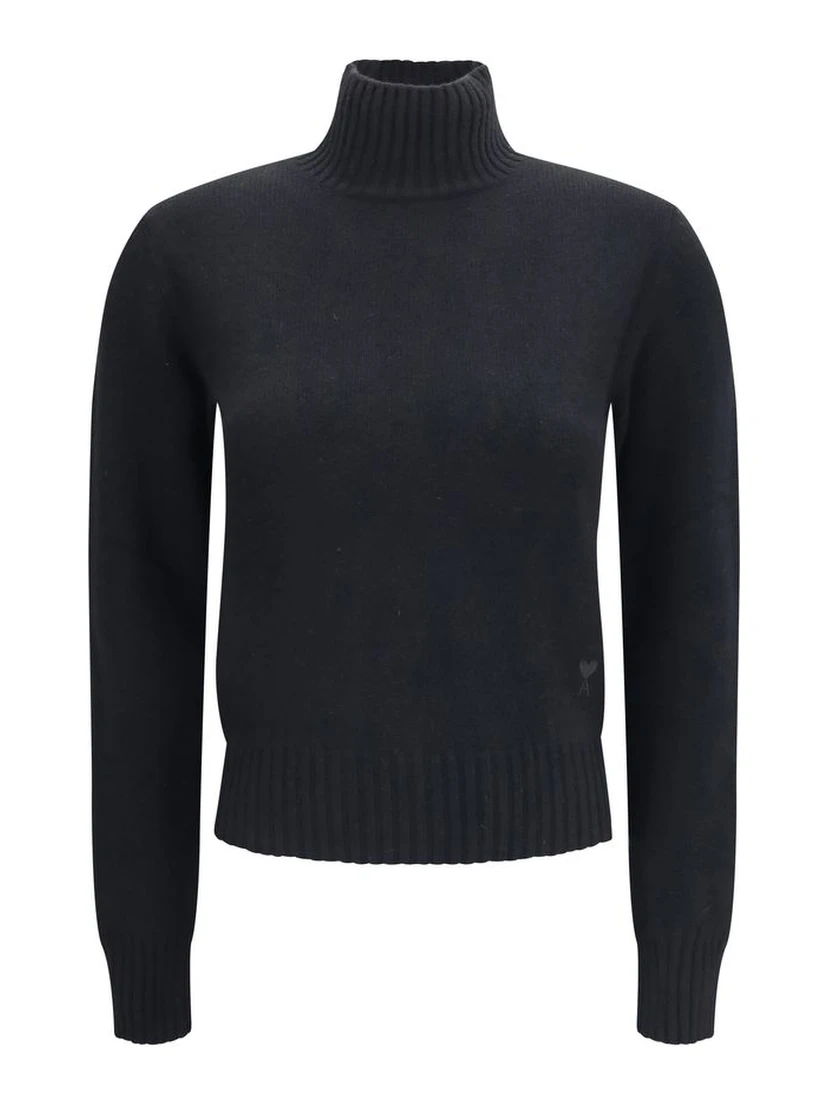 Black Cashmere Turtleneck