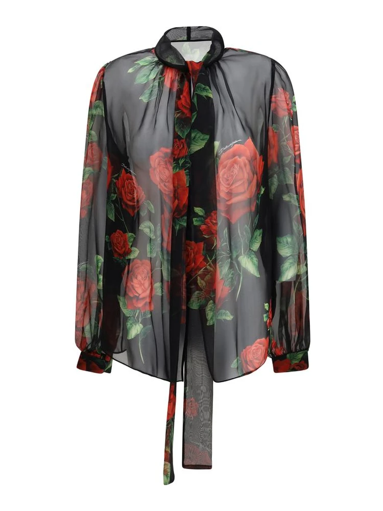 Black Silk Blouse