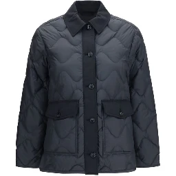 Gray Polyester Shell Jacket