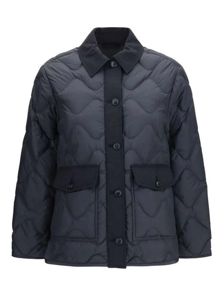 Gray Polyester Shell Jacket