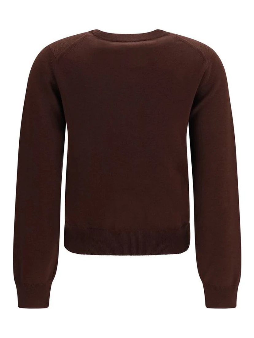 Brown Wool Oves Aries Sweatshirt