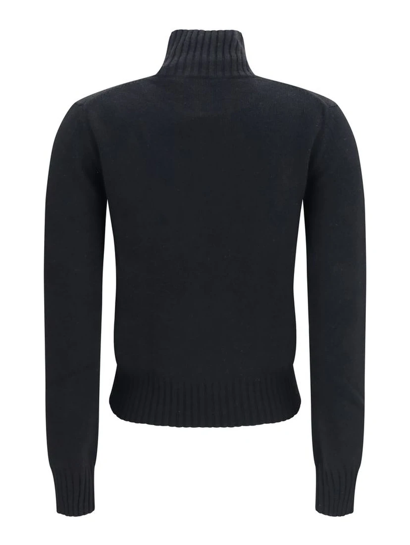 Black Cashmere Turtleneck