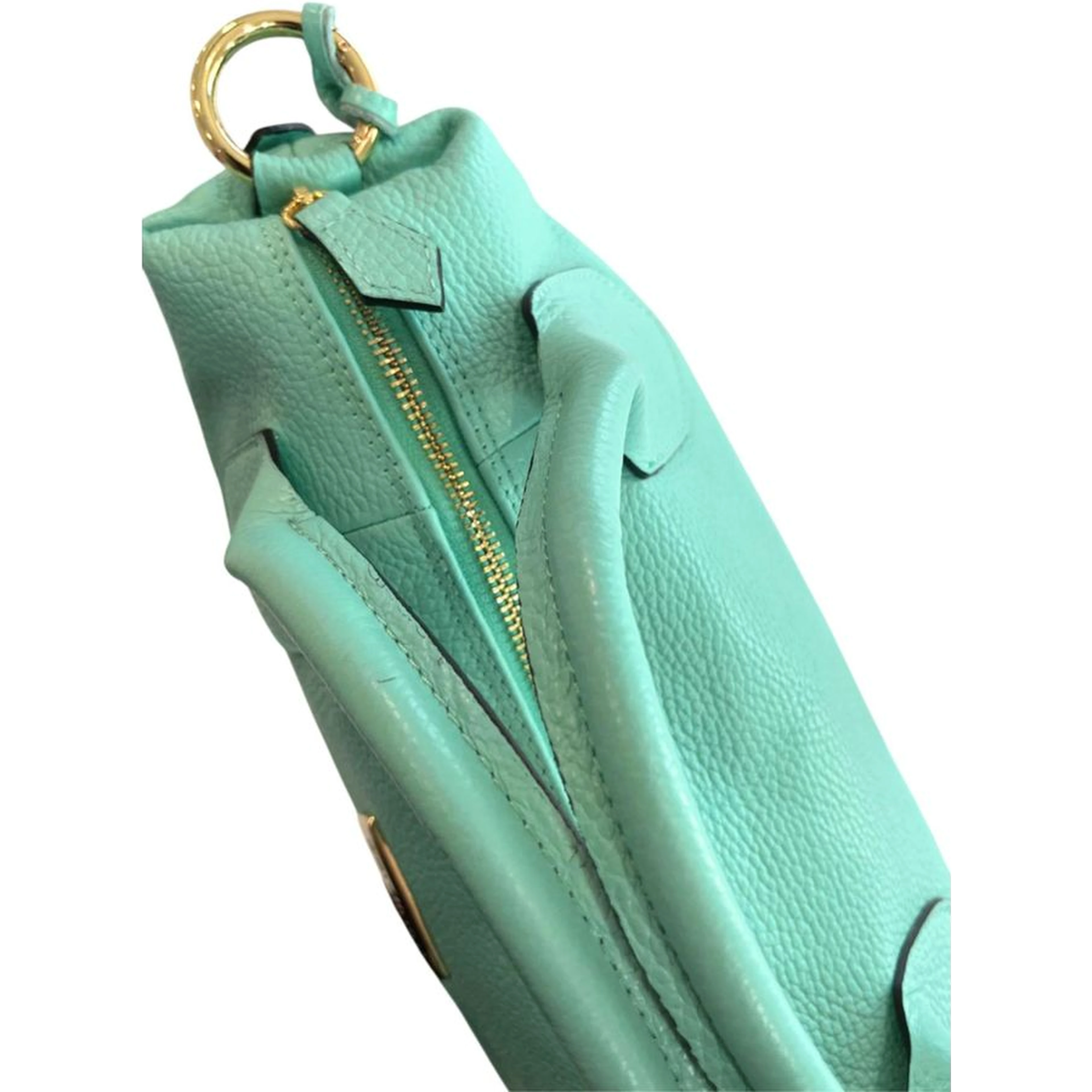 Turquoise Cowhide Handbag