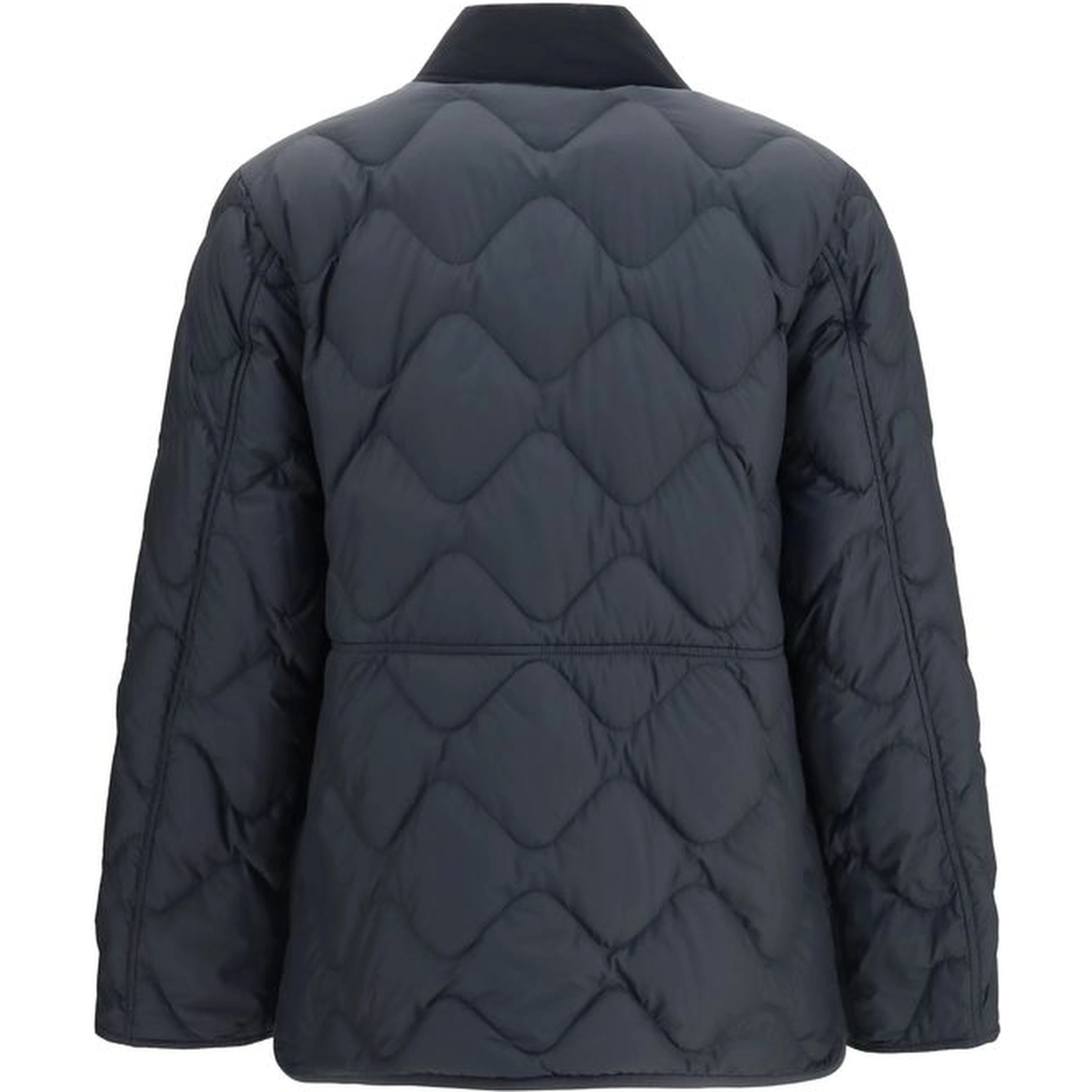 Gray Polyester Shell Jacket