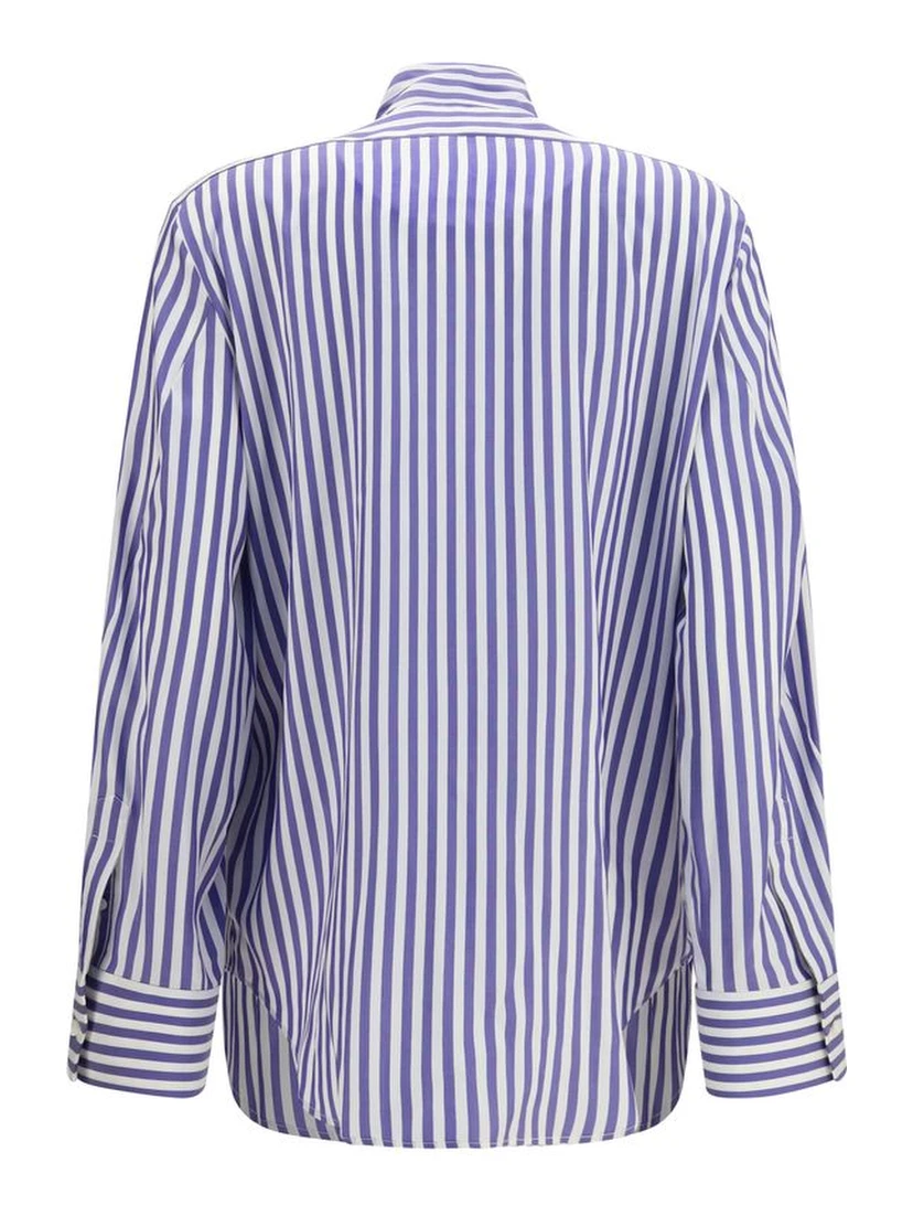 Blue Silk Blouse