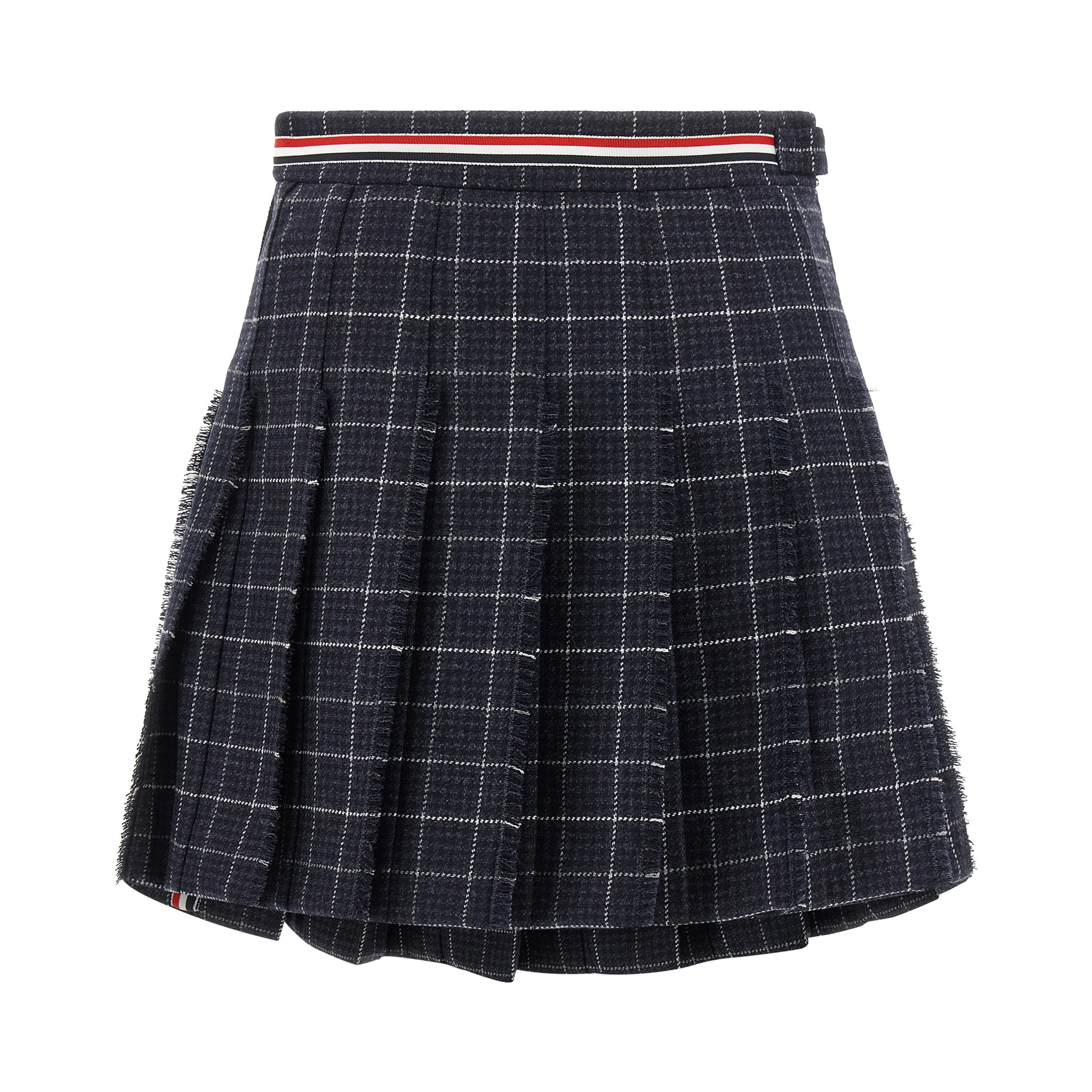Blue Wool Long Skirt