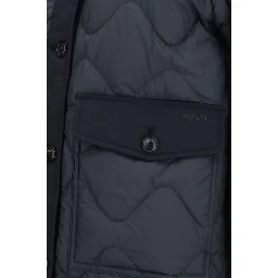 Gray Polyester Shell Jacket