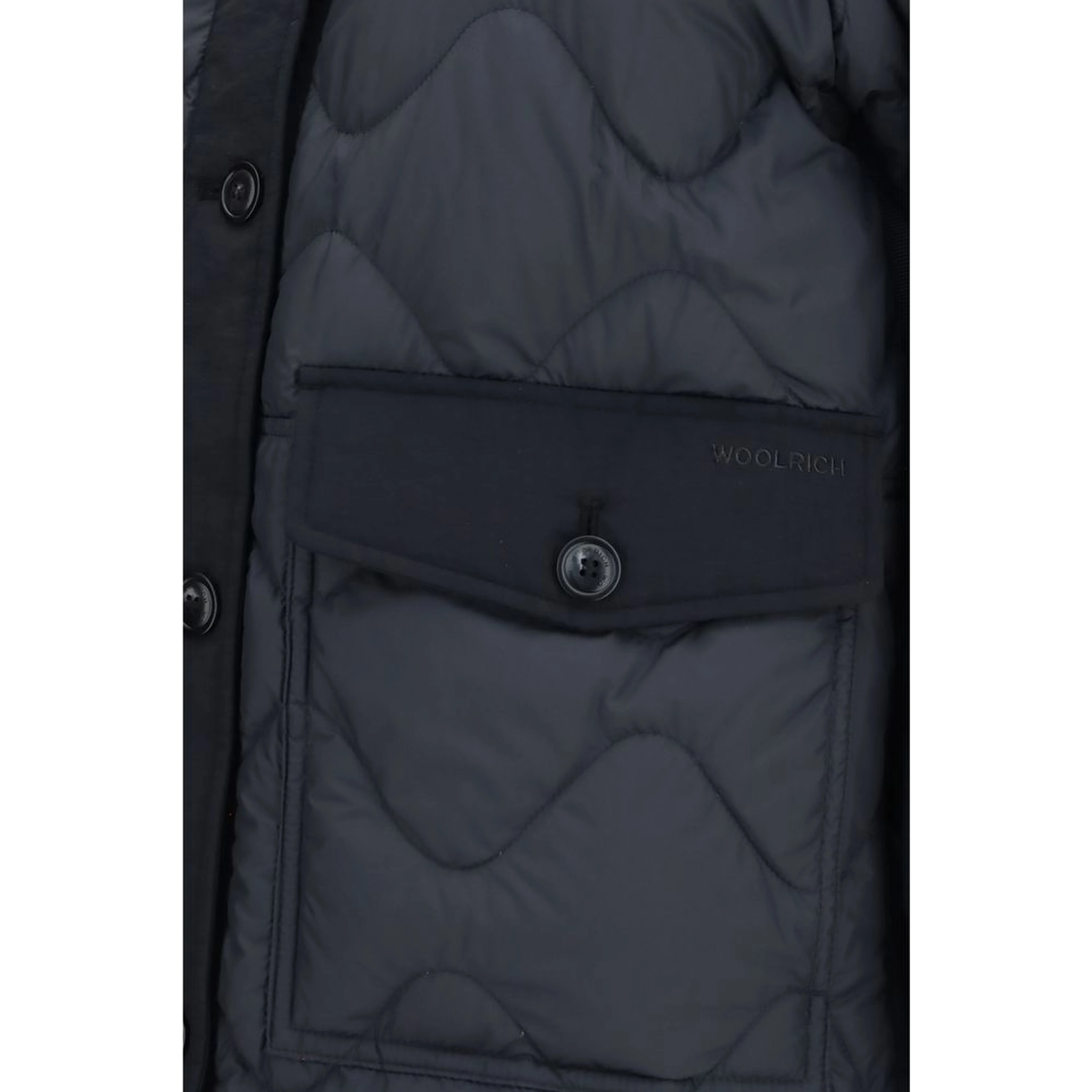 Gray Polyester Shell Jacket