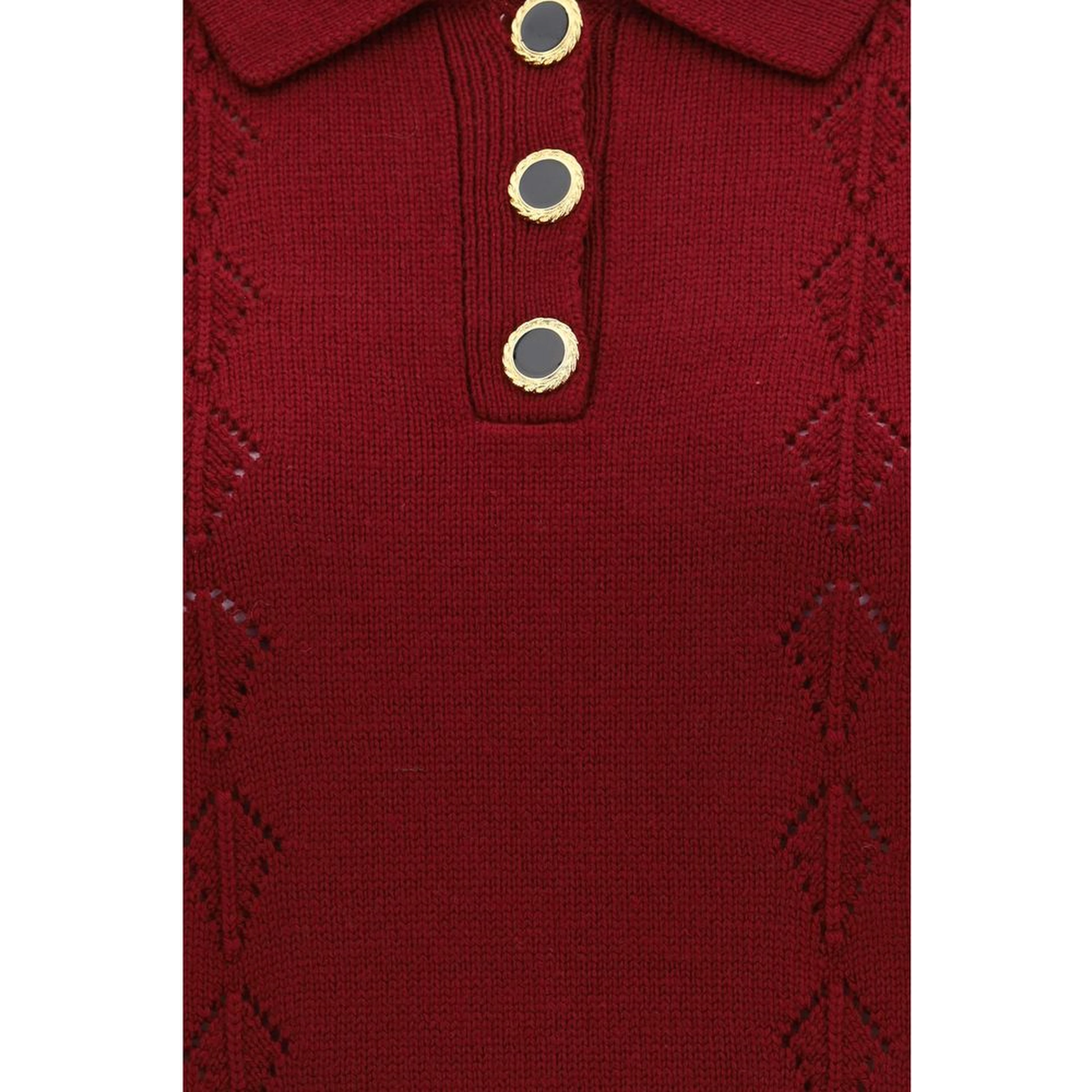 Bordeaux Wool Oves Aries Shortsleeve Shirt