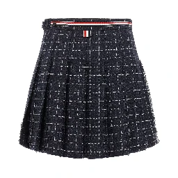 Blue Wool Long Skirt