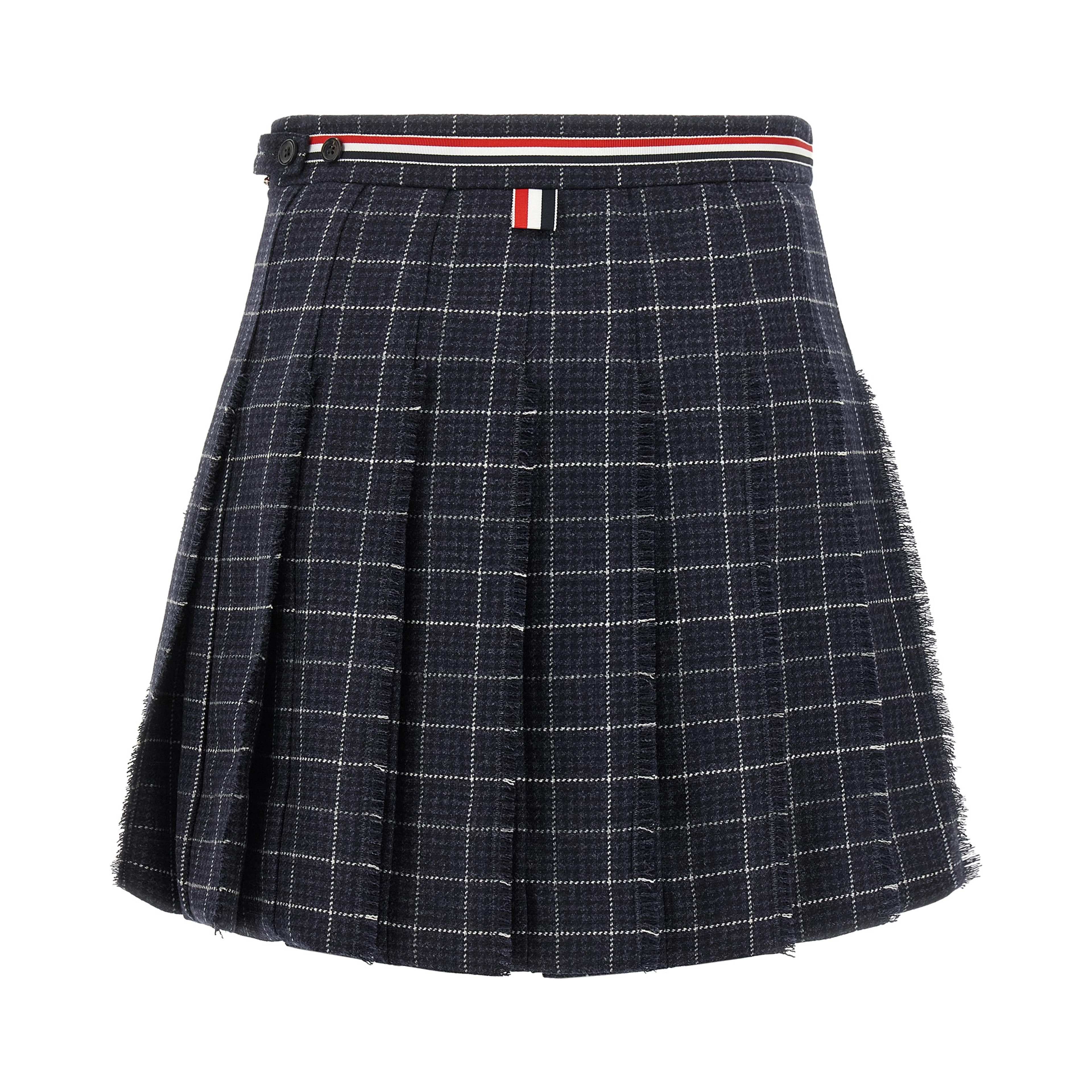 Blue Wool Long Skirt