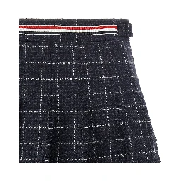 Blue Wool Long Skirt