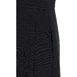 Blue Virgin Wool Midi Dress