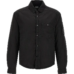 Black Polyamide Full-Length Jacket