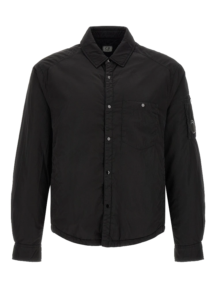 Black Polyamide Full-Length Jacket
