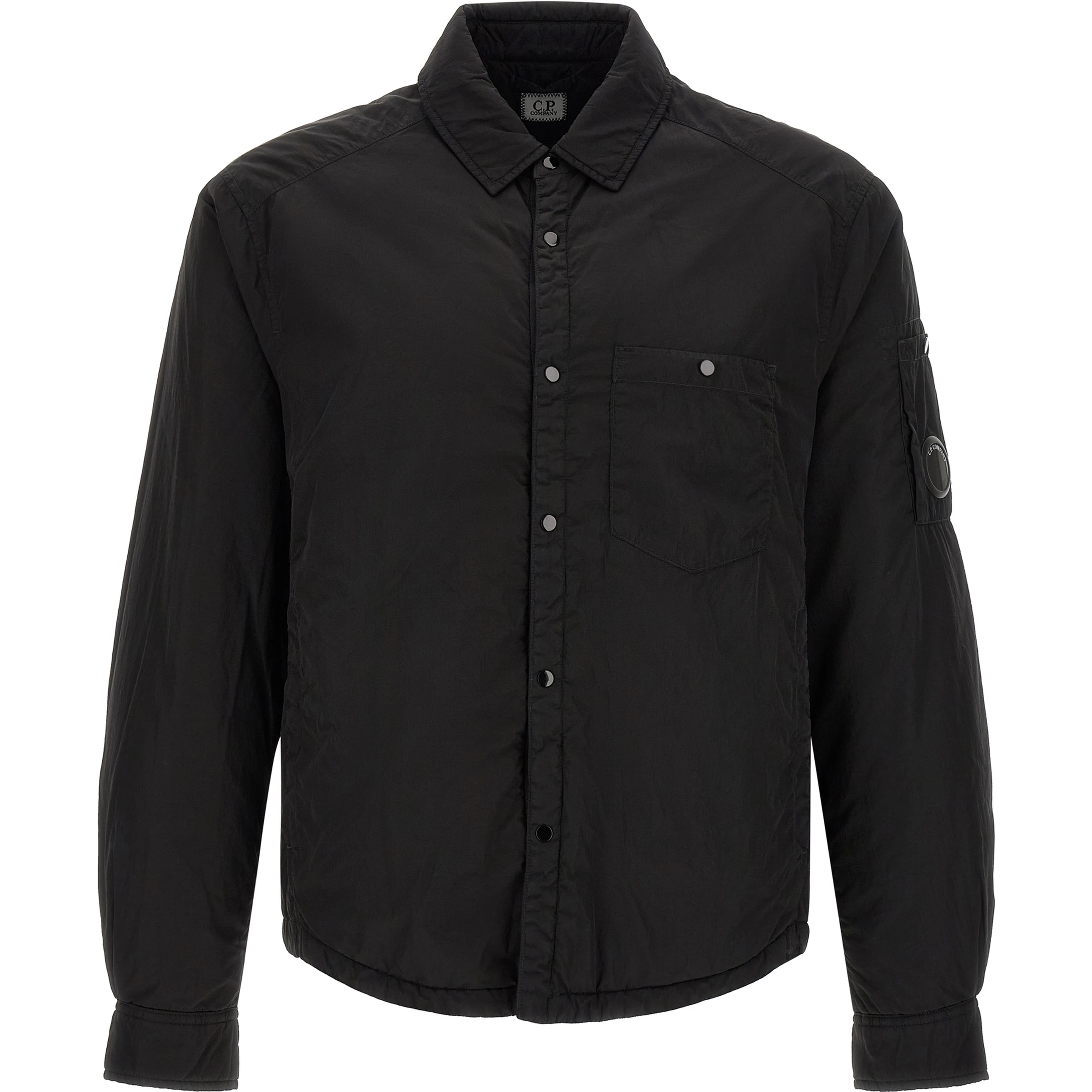 Black Polyamide Full-Length Jacket