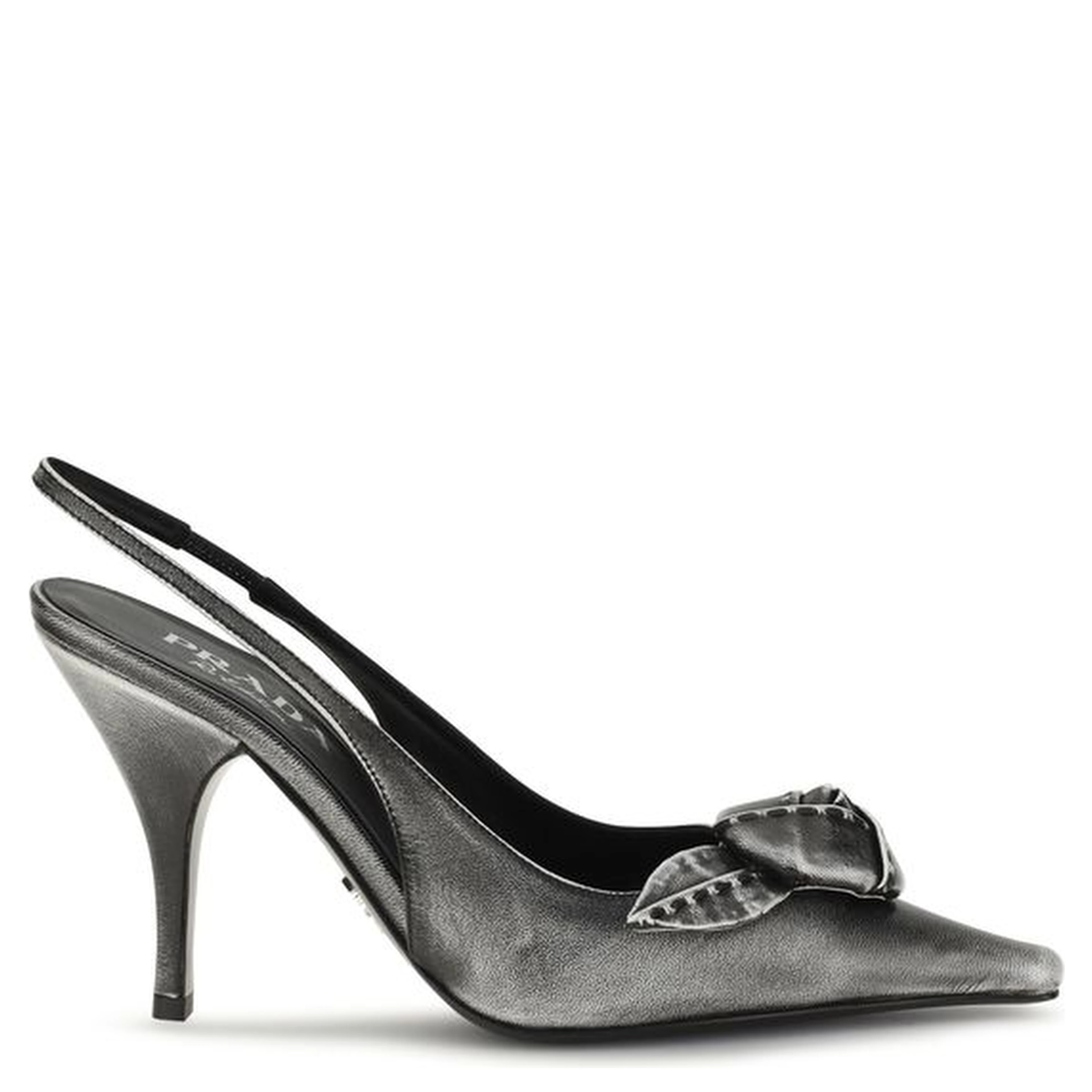 Gray Goatskin High Heel Pumps