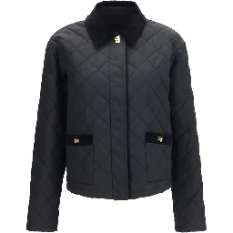 Black Cotton Full-Length Jacket