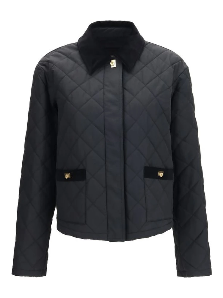 Black Cotton Full-Length Jacket