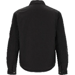 Black Polyamide Full-Length Jacket