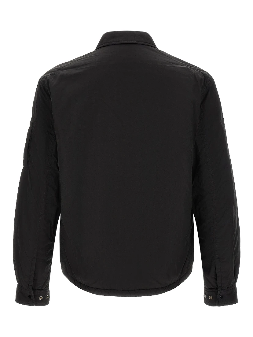 Black Polyamide Full-Length Jacket