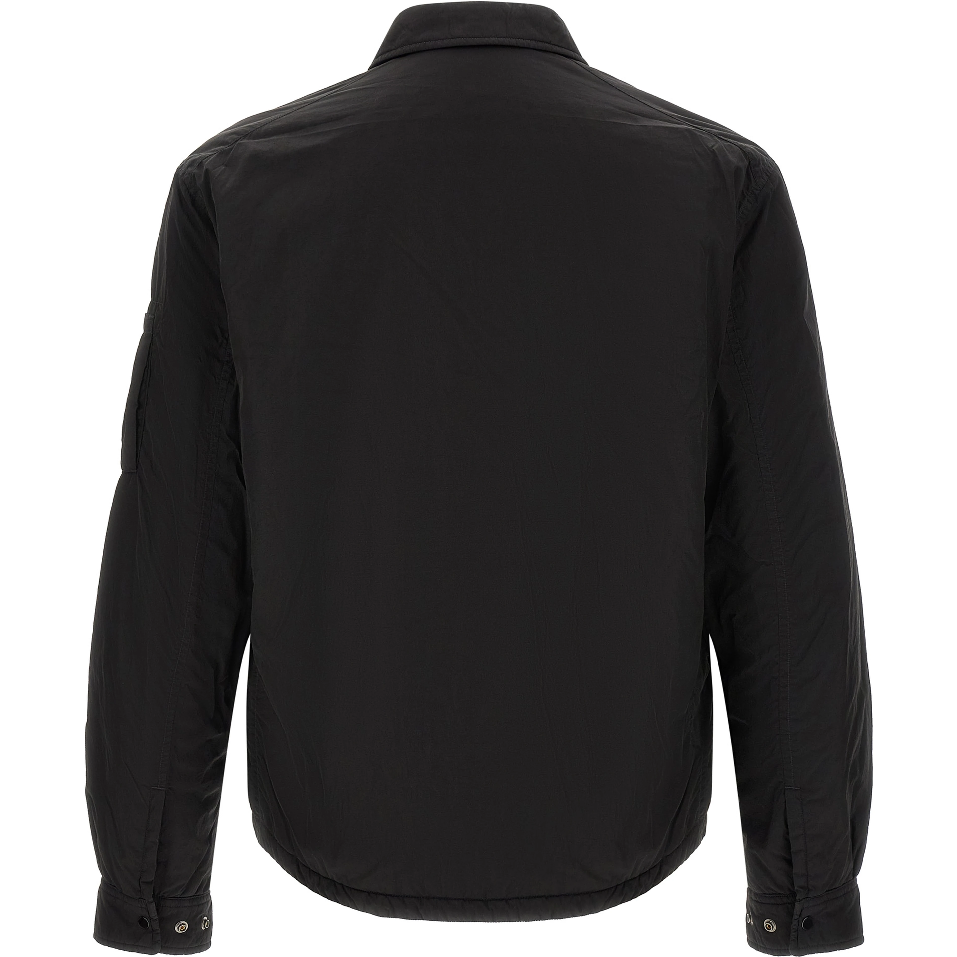 Black Polyamide Full-Length Jacket