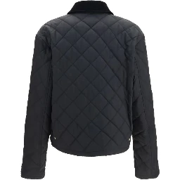 Black Cotton Full-Length Jacket