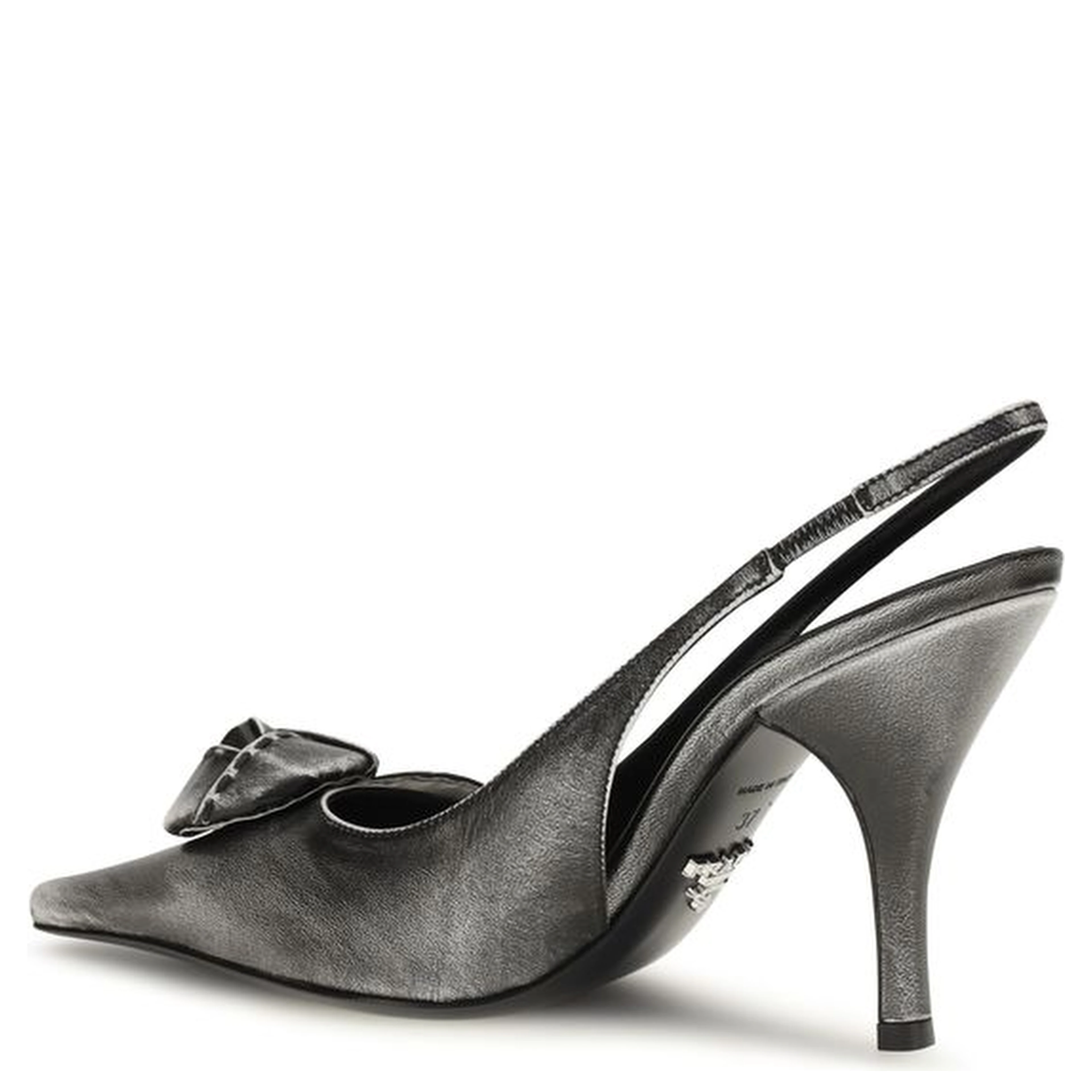 Gray Goatskin High Heel Pumps