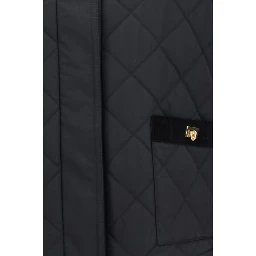 Black Cotton Full-Length Jacket