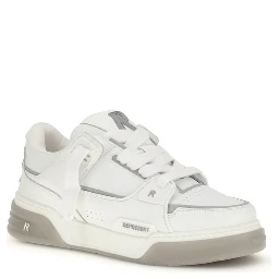 White Calf Leather Bos Taurus Sneakers