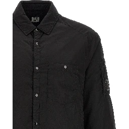Black Polyamide Full-Length Jacket