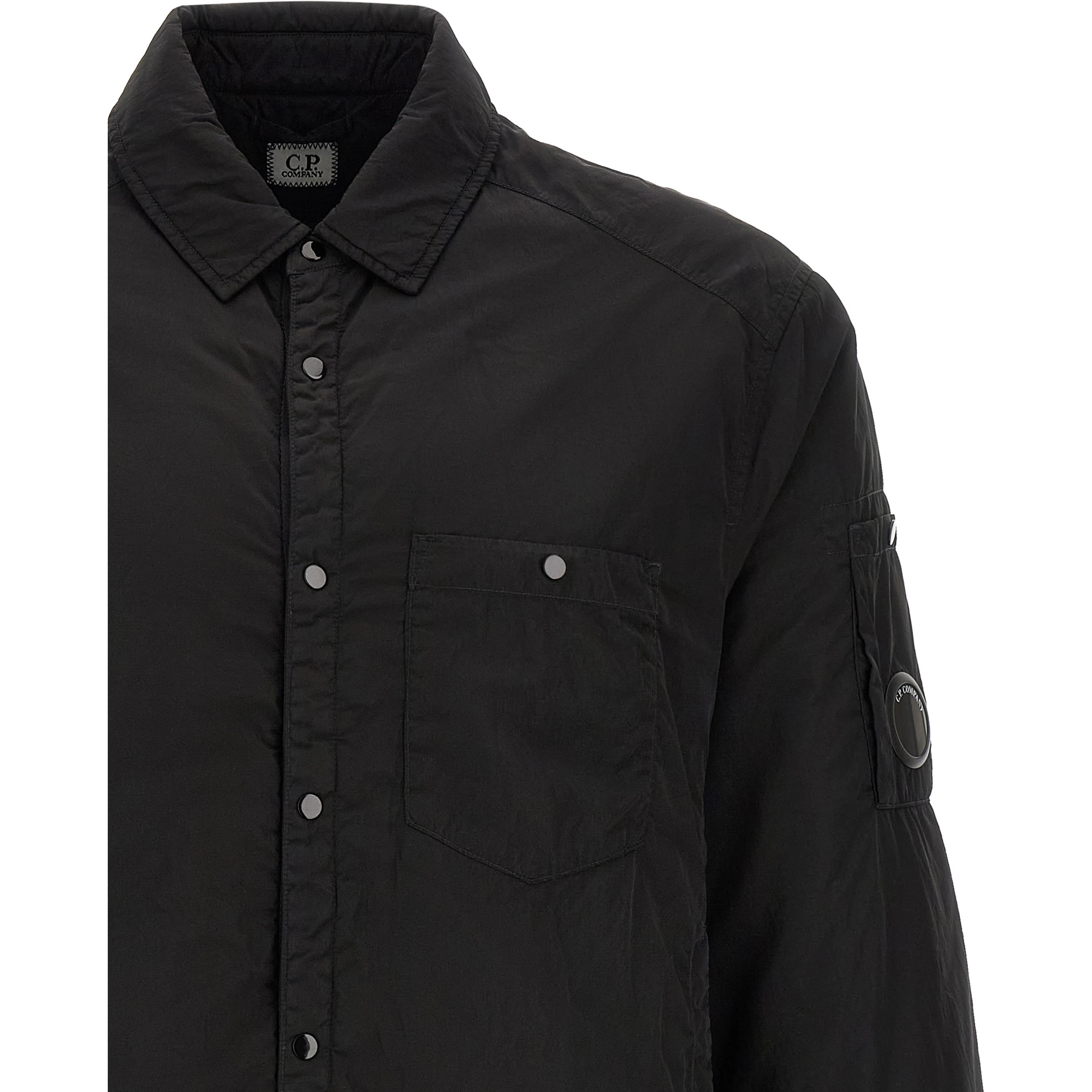 Black Polyamide Full-Length Jacket