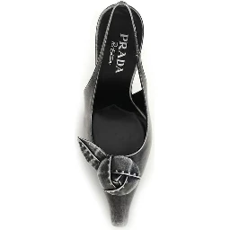 Gray Goatskin High Heel Pumps