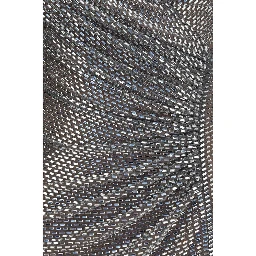 Silver Polyester Cocktail Dress