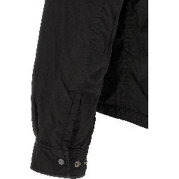 Black Polyamide Full-Length Jacket