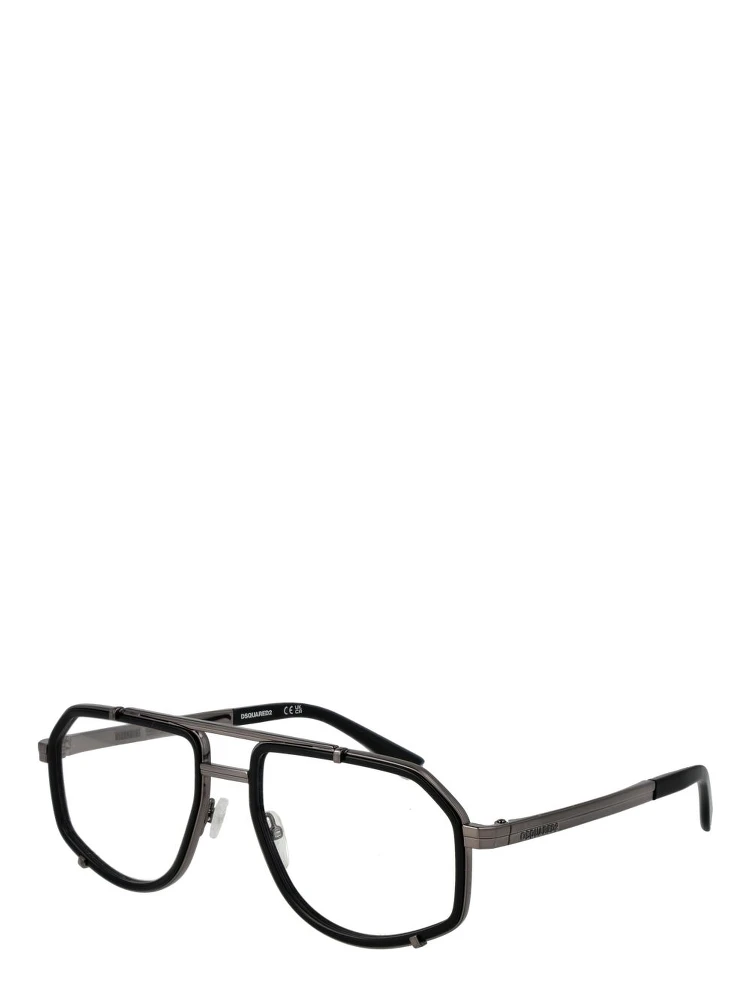 Black Metal Glasses (Frames)